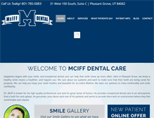 Tablet Screenshot of dentistpleasantgrove.com